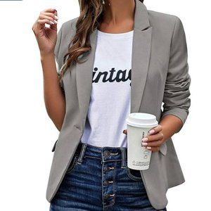 Luvamia Women Casual Long Sleeve Blazer